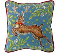 Bothy Threads Gobelin-Stickkissen Stickpackung Schlittenglocken läuten Stickbild gedruckt