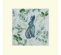 Bothy Threads Grußkarte Kreuzstich Set Scandi Hase Zählmuster
