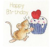 Bothy Threads Grußkarte Kreuzstich-Set Streusel oben drauf, multifarbig