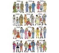 Bothy Threads Kreuzstich Set mit Zählmuster Mode durch die Jahrzehnte