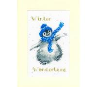 Bothy Threads Kreuzstich Set mit Zählmuster Winter Wunderland Weihnachtskarte