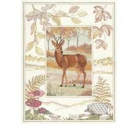 Bothy Threads Kreuzstich-Set "Tierwelt- Hirsch", 26.9x34.2cm, DWWIL2, Zählmuster