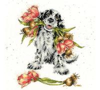 Bothy Threads The Home of Happy Stitching Kreuzstich Set mit Zählmuster Blühen mit Liebe