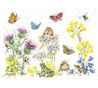 Bothy Threads The Home of Happy Stitching Kreuzstich Set mit Zählmuster Wildblumenerinnerungen
