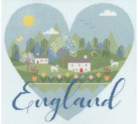Bothy Threads The Home Of Happy Stitching Kreuzstich Stickpackung, Im Herzen wild: Herz Englands