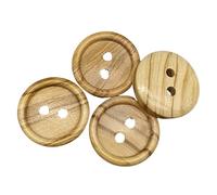BOTIBOTON - 50 holzknoepfe - holz knoepfe - Olivenholzknöpfe - 2 Löch- knopf für kinderknöpfe groß und kleine - beige buttons- Annähen - Hergestellt und versandt aus SPANIEN (15 mm)