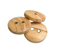 BOTIBOTON - 50 holzknoepfe - knöpfe fur kinder - kinderknöpfe groß und kleine holz knopf - 2 Löcher - WENDBAR - Gewachstes Olivenholz - Annähen - Hergestellt und versandt aus SPANIEN (10 mm)