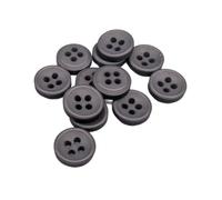 Botiboton - 50 Knöpfe für Hemden in warmen Farben - 5 Größen und 12 Farben zur Auswahl - mit 4 Löchern von 2 mm - Made in Spain - Versand aus Spanien - Farbe Anthrazitgrau, Größe 12 mm