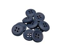 Botiboton - 50 Knöpfe für Hemden in warmen Farben - 5 Größen und 12 Farben zur Auswahl - mit 4 Löchern von 2 mm - Made in Spain - Versand aus Spanien - Farbe Marineblau, Größe 15 mm