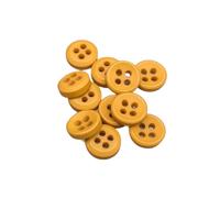 Botiboton - 50 Knöpfe für Hemden in warmen Farben - 5 Größen und 12 Farben zur Auswahl - mit 4 Löchern von 2 mm - Made in Spain - Versand aus Spanien - Farbe Ocker, Größe 10 mm