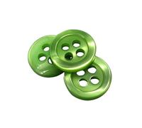 BOTIBOTON - 50 Knöpfe in Perlmuttoptik - 5 Größen zum Annähen - 11 Farben zur Auswahl - Hemden, Mäntel, Jacken und babyknöpfe, kinderknöpfe - Hergestellt aus Spanien (perlmutt Vivid Green, 10 mm)
