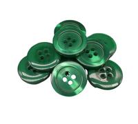 BOTIBOTON - 50 Knöpfe in Perlmuttoptik - 5 Größen zum Annähen - 11 Farben zur Auswahl - Hemden, Mäntel, Jacken und babyknöpfe, kinderknöpfe - Hergestellt aus Spanien (perlmutt Dunkelgrün, 18 mm)