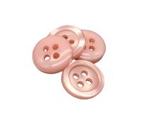 BOTIBOTON - 50 Knöpfe in Perlmuttoptik - 5 Größen zum Annähen - 11 Farben zur Auswahl - Hemden, Mäntel, Jacken und babyknöpfe, kinderknöpfe - Hergestellt aus Spanien (perlmutt Rosa, 12 mm)