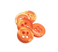 BOTIBOTON - 50 Knöpfe in Perlmuttoptik - 5 Größen zum Annähen - 11 Farben zur Auswahl - Hemden, Mäntel, Jacken und babyknöpfe, kinderknöpfe - Hergestellt aus Spanien (perlmutt Orange, 12 mm)