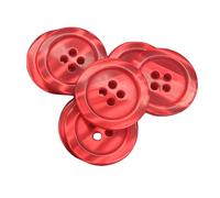 BOTIBOTON - 50 Knöpfe in Perlmuttoptik - 5 Größen zum Annähen - 11 Farben zur Auswahl - Hemden, Mäntel, Jacken und babyknöpfe, kinderknöpfe - Hergestellt aus Spanien (perlmutt Rot, 20 mm)