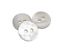 BOTIBOTON - 50 Nacar Naturmuschelknöpfe (Fluss) - Nähzubehör - Made in and Sent from SPAIN - Made in SPAIN -