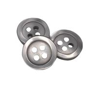 BOTIBOTON - 50 Perlmuttknöpfe - 5 Größen und 11 Farben zur Auswahl - Hergestellt und versandt aus Spanien (Grau, 12 mm)