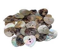 BOTIBOTON - Perlmutt knöpfe aus Muschelknöpfe - AKOYA - Perlmuttknopfe groß für annähen - Knopf klein für Babys und Hemden - Hergestellt und versandt aus Spanien - Herzform, 20 mm