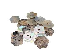 BOTIBOTON - Perlmutt knöpfe aus Muschelknöpfe - AKOYA - Perlmuttknopfe groß für annähen - Knopf klein für Babys und Hemden - Verschiedene Größen - Hergestellt und versandt aus Spanien - Blume, 20 mm