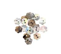 BOTIBOTON - Perlmutt knöpfe aus Muschelknöpfe - AKOYA - Perlmuttknopfe groß für annähen - Knopf klein für Babys und Hemden - Verschiedene Größen - Hergestellt und versandt aus Spanien - Blume, 12 mm