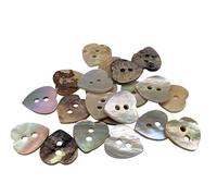 BOTIBOTON - Perlmutt knöpfe aus Muschelknöpfe - AKOYA - Perlmuttknopfe groß für annähen - Knopf klein für Babys und Hemden - Hergestellt und versandt aus Spanien - Herzform, 12 mm