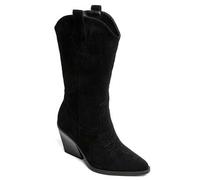 Bottes und Western für Damen in Wildleder, bis hin zu Spitz- und Talon-Epais-Effet-Bois. Ungestyltes Cowgirl, modern und raffiniert.