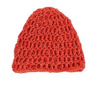Bottone Ausgehöhlte Strickmütze mit Totenkopf Motiv, gehäkelt, randlos, für Damen und Teenager, Kopfbedeckung, Haarnetz, Schlauchschal zum Schlafen, gestrickte Kopfbedeckung für besondere