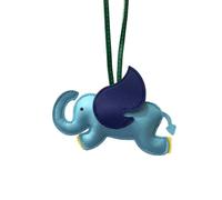 Bottone Niedlicher Elefanten-Taschenanhänger, schicker Schlüsselanhänger aus PU-Leder, Handy-Riemen, Kette, stilvoller Schlüsselanhänger für Mode-Enthusiasten, himmelblau, One size