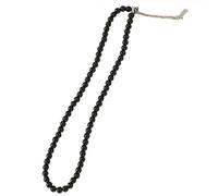 Bottone Runde Imitationsperlen Halskette, Strang Halskette, schwarze Perlen, Party, runde Imitationsperlen Halskette, Schlüsselbeinkette, Perlen Schlüsselbeinkette, Schmuck, elegante Perle