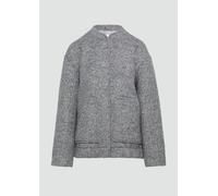 Bouclé-Bomberjacke aus Wollmix S grau 2159249.9730.S