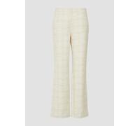 Bouclé-Hose mit Wide Leg und Elastikbund 46/REG creme 2164331.02W0.46_REG