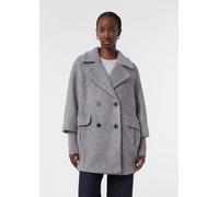 Bouclé-Jacke mit Reverskragen grau 38