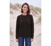 Bouclé-Mix Pullover mit Rundhals