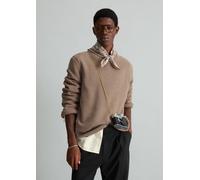 Bouclé-Pullover regular grau XXL
