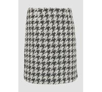 Bouclé-Rock mit leichtem Futter schwarz 36