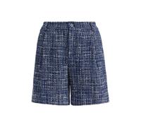 Bouclé-Shorts mit Bundfalten 40 Blue