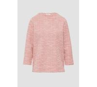 Bouclé-Sweatshirt im Boxy-Fit mit kleinem Stehkragen 38 rot|mehrfarbig 2164675.4101.38