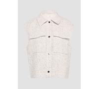 Bouclé-Weste mit aufgesetzten Taschen 40 Beige 2156624.8100.40