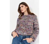 Bouclèjacke RICHROYAL, Damen, Gr. M, bunt (original), Web, Obermaterial: 44% Polyester, 24% Wolle, 19% Polyacryl, 13% Polyamid, gerade, Rundhals, Jacken, in Multicolor, gerade Form (77147129-M) origin
