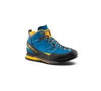 La Sportiva Wanderschuhe Boulder X Mid GTX (Zustieg, wasserdicht) blau/gelb Herren, Größe Euro (US) 40