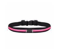 Bouncy Nylon tragbare wasserdichte Handytasche Taschengurt Sport Hüfttasche Gürteltasche Laufen, rosarot, 2PCS