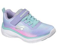 Sneaker SKECHERS "BOUNDLESS", Damen, Gr. 33, lavendel, multi, Lederimitat, Textil, glänzend, Schuhe Sneaker, Schnürschuh mit Farbverlauf, Größenschablone zum Download (31902550-33) lavendel, multi