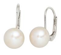Boutons 925 Sterling Silber 2 Süßwasser Perlen Ohrringe Ohrhänger Perlenohrringe