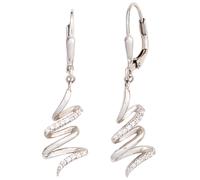 Boutons 925 Sterling Silber mit Zirkonia Ohrringe Ohrhänger Silberohrringe