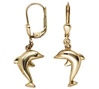 Boutons Delfin 333 Gold Gelbgold Ohrringe Ohrhänger Delfinohrringe