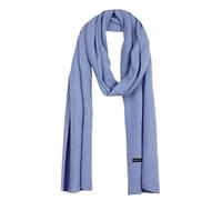Bovari 100% Kaschmir Schal - Damen und Herren - Strick-Schal in Premium Qualität - kuschelweich und warm (Hell-Blau/hellblau)