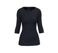 Boviva 30200 Damen Basic Boat Neck Uboot U Boot Ausschnitt Boatneck 3/4 arm dreiviertelarm T-Shirt Oberteile Shirts aus Baumwolle einfarbig Sommer Venus Marine Classic,40