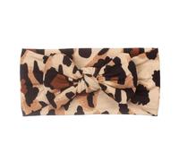 Bow Headband - Wide Leopard Hair Turban Head Wraps, Soft Stretchy Bows Head Wrap For Newborns &, 18x9cm | For Children's Daily Wear & Photography 0-2 Years Old