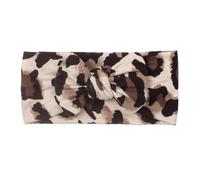 Bow Headband - Wide Leopard Hair Turban Head Wraps, Soft Stretchy Bows Head Wrap For Newborns &, 18x9cm | For Children's Daily Wear & Photography 0-2 Years Old
