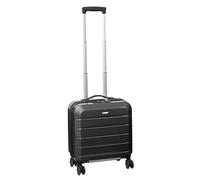Bowatex Aktenkoffer Business Reise Laptop Piloten 4 Rollen Trolley 40 cm Schwarz